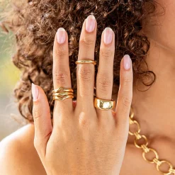 Cleopatra Slice Stacking Ring Set