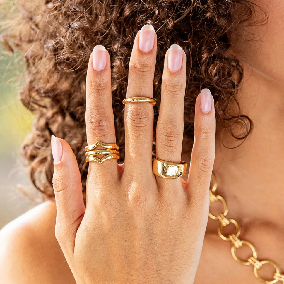 Cleopatra Slice Stacking Ring Set