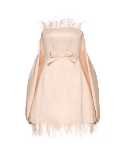 Cloud Dress in Blush Duchess Satin