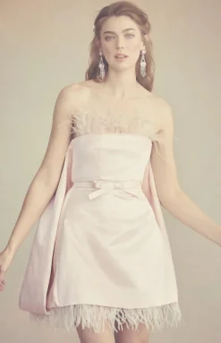 Cloud Dress in Blush Duchess Satin