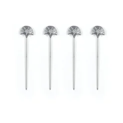 Clove Leaf Cocktail Picks, Set of 4