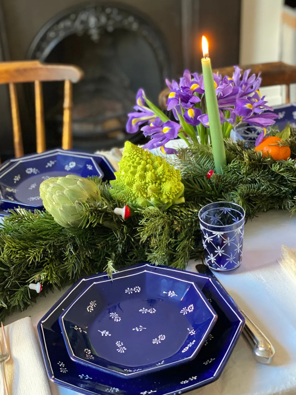 Cobalt Beatrice Dinner Plate