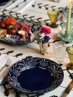 Cobalt Lace Dinner Plate