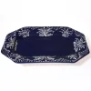 Cobalt Lace Octagonal Platter