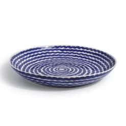 Cobalt Squiggle Serving Bowl