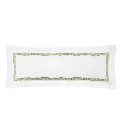 Cobblestones 12x36" Decorative Pillow in White & Green