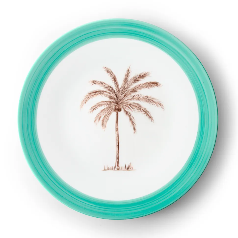 Coconut Tree Charger Plate Round Platter
