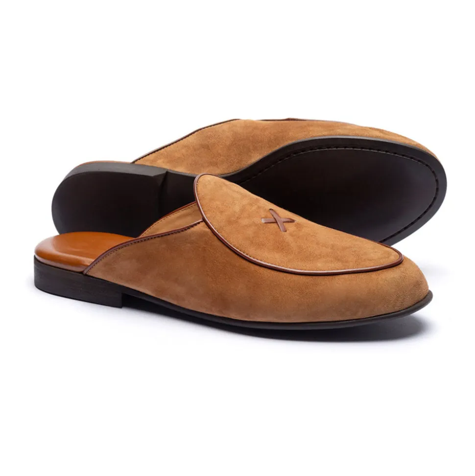Cognac Suede Milano Mule