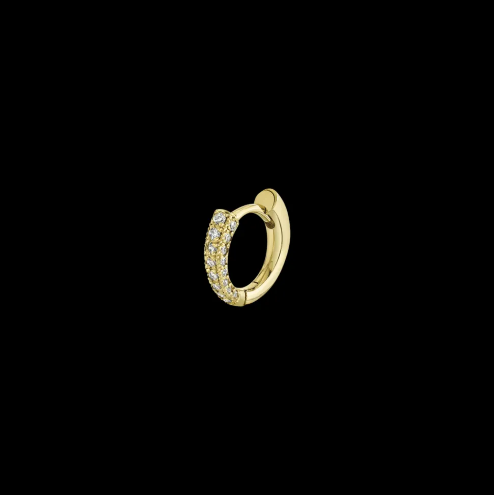 Colmillo Huggie Front White Pavé Diamonds