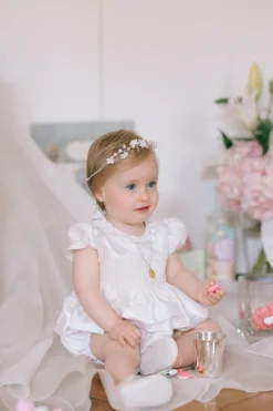 Colombe White Silk Ceremony Baby Bubble