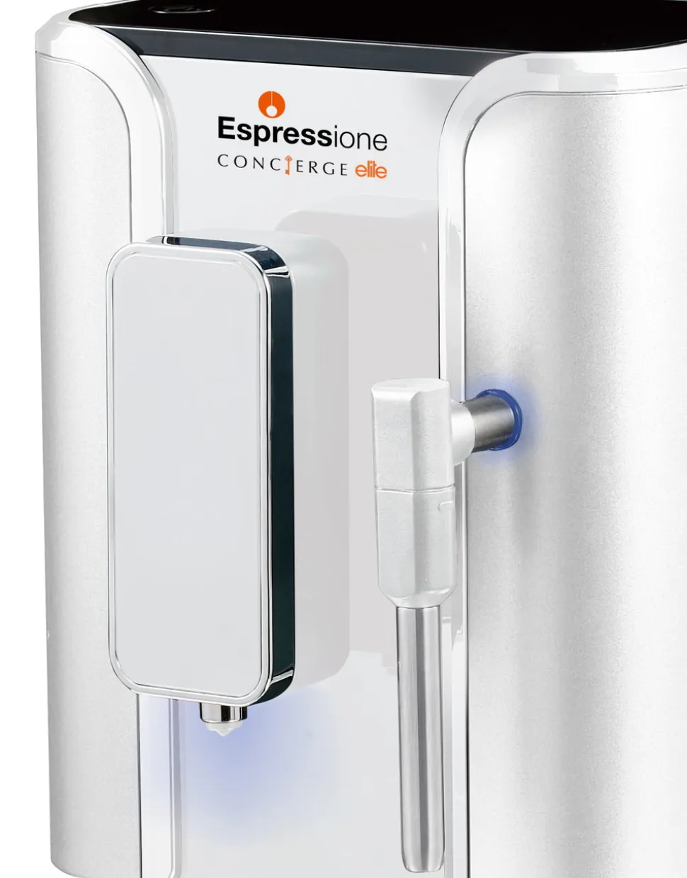 Concierge Elite Fully Automatic Bean to Cup Espresso Machine in Diamond White