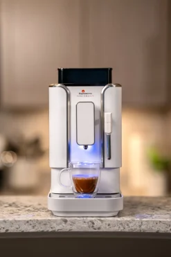 Concierge Elite Fully Automatic Bean to Cup Espresso Machine in Diamond White