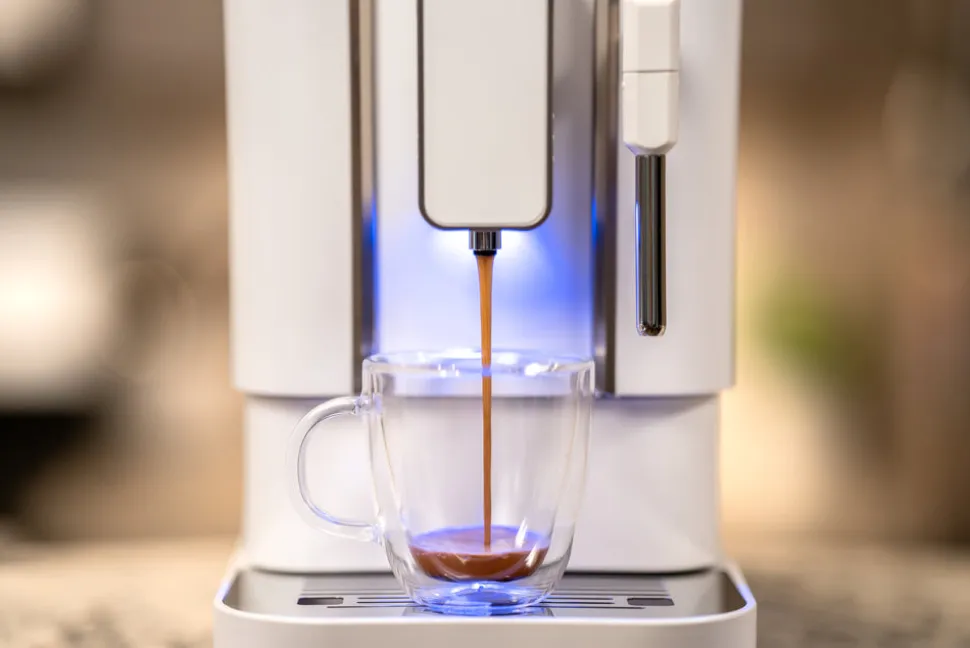 Concierge Elite Fully Automatic Bean to Cup Espresso Machine in Diamond White
