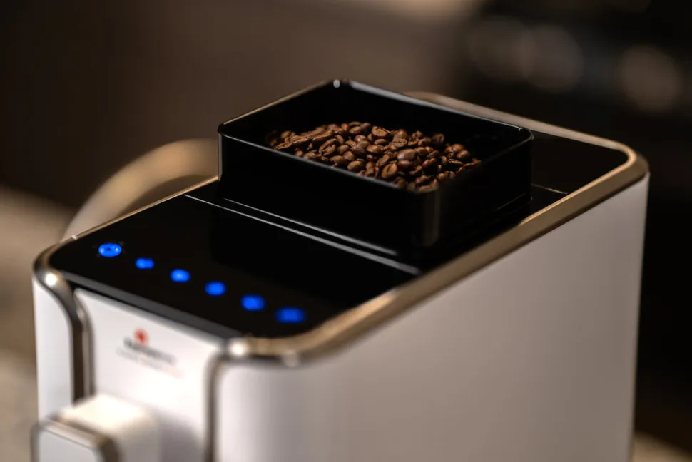 Concierge Elite Fully Automatic Bean to Cup Espresso Machine in Diamond White