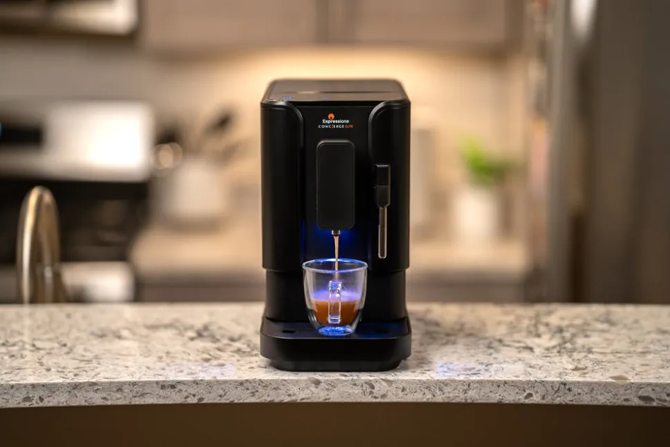 Concierge Elite Fully Automatic Bean to Cup Espresso Machine in Infinite Black