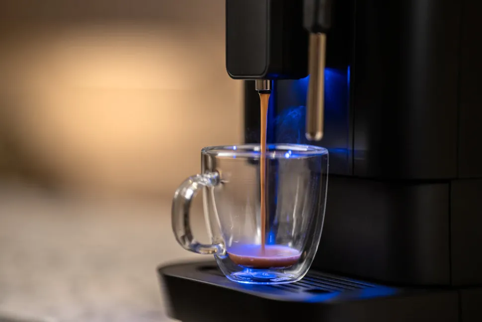 Concierge Elite Fully Automatic Bean to Cup Espresso Machine in Infinite Black