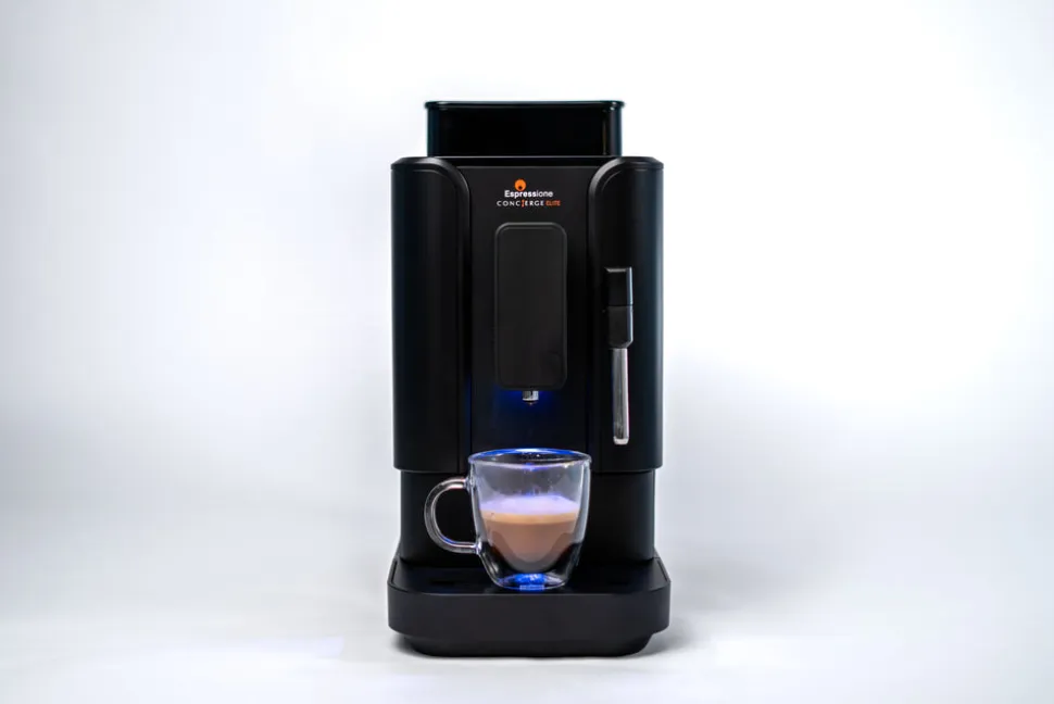 Concierge Elite Fully Automatic Bean to Cup Espresso Machine in Infinite Black