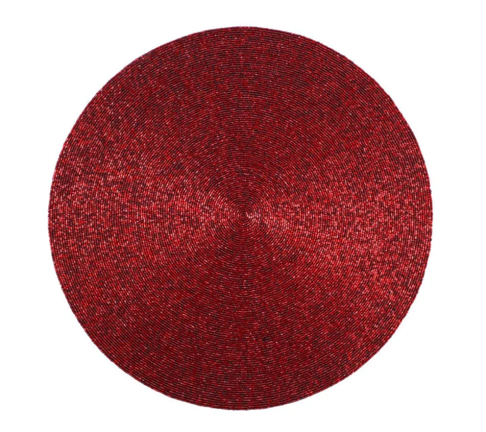 Confetti Placemat in Red, Set of 4