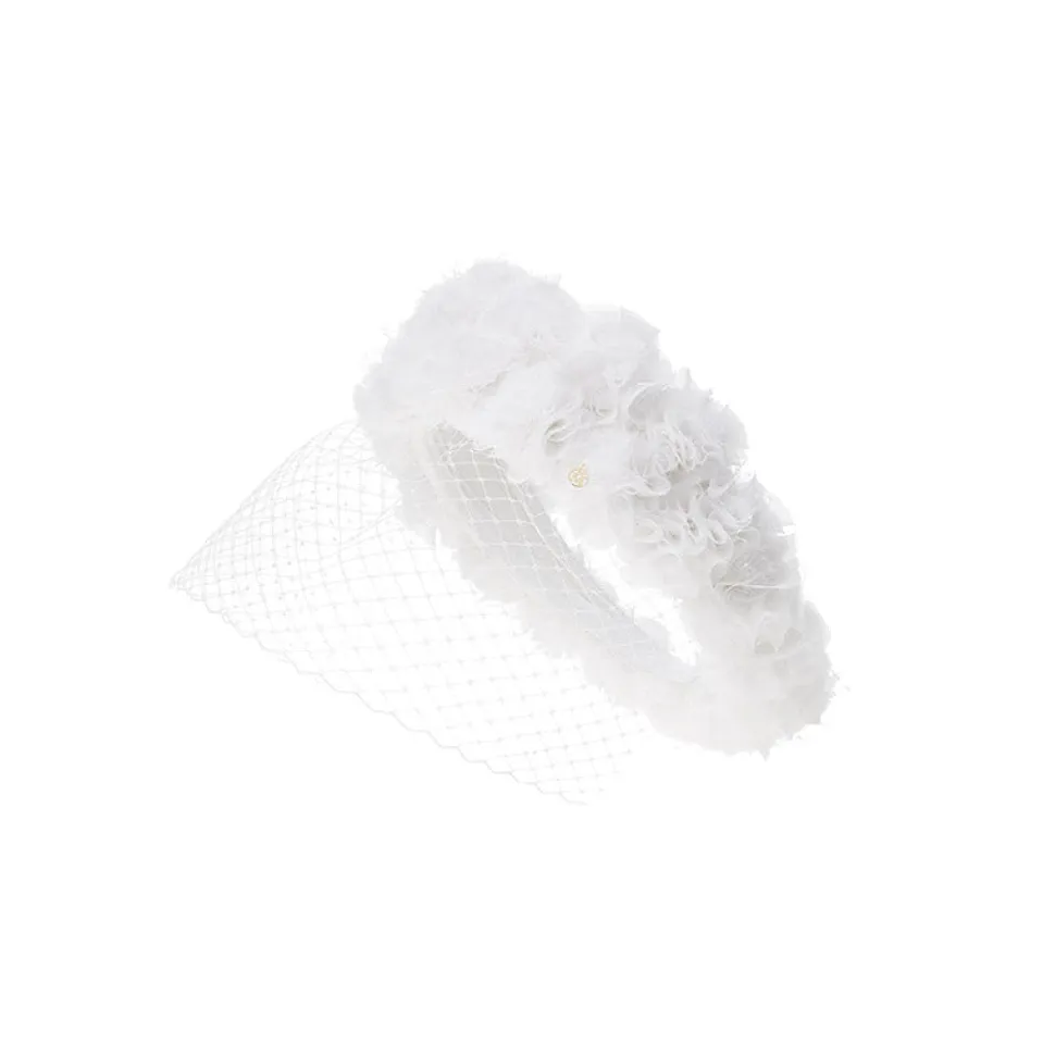 Constance Tiara With Flowers And Veil
