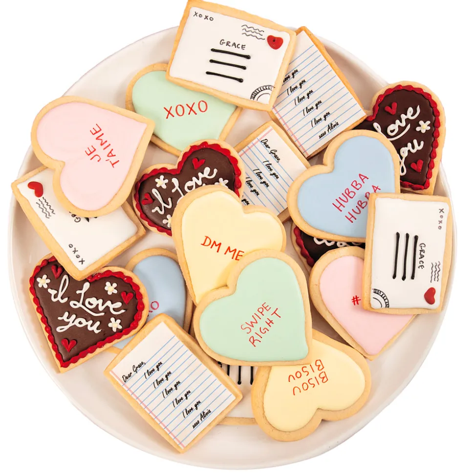Conversation Heart Sugar Cookies, Set of 12