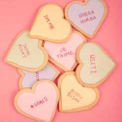 Conversation Heart Sugar Cookies, Set of 12