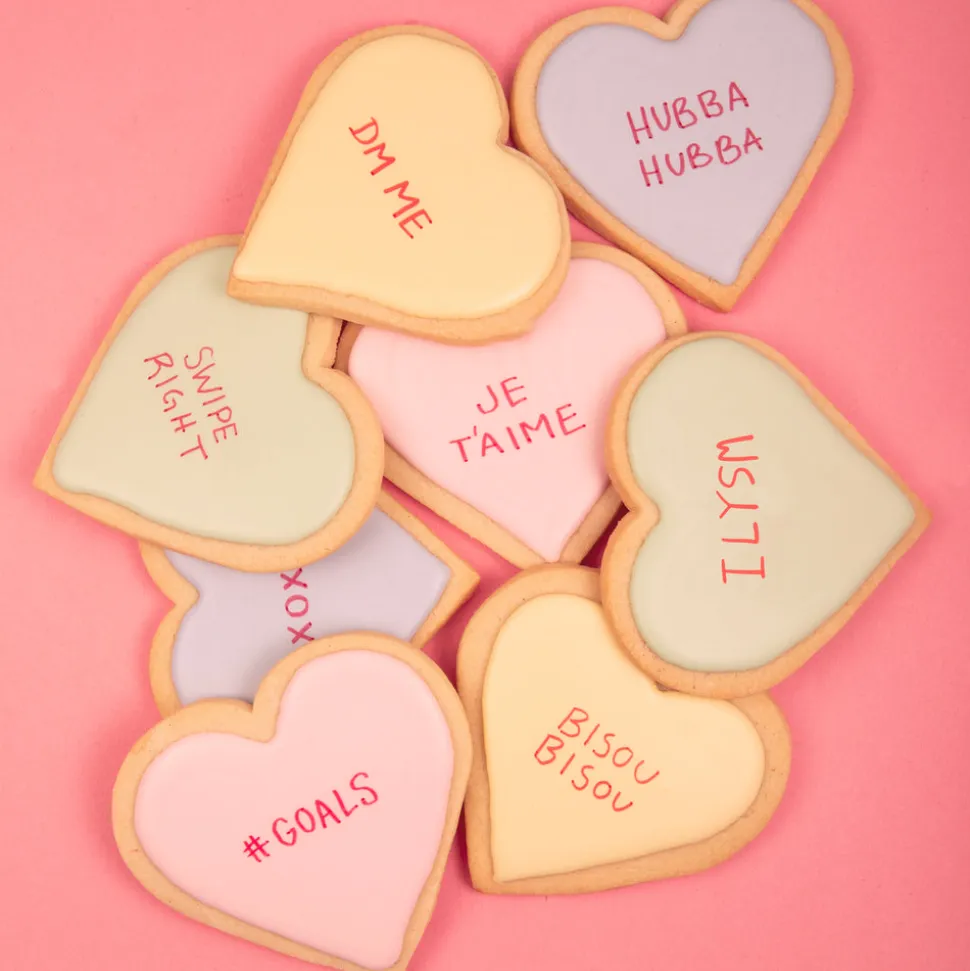 Conversation Heart Sugar Cookies, Set of 12