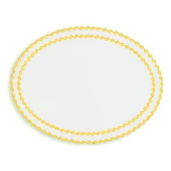 Cora Placemat And Napkin Set In Yellow
