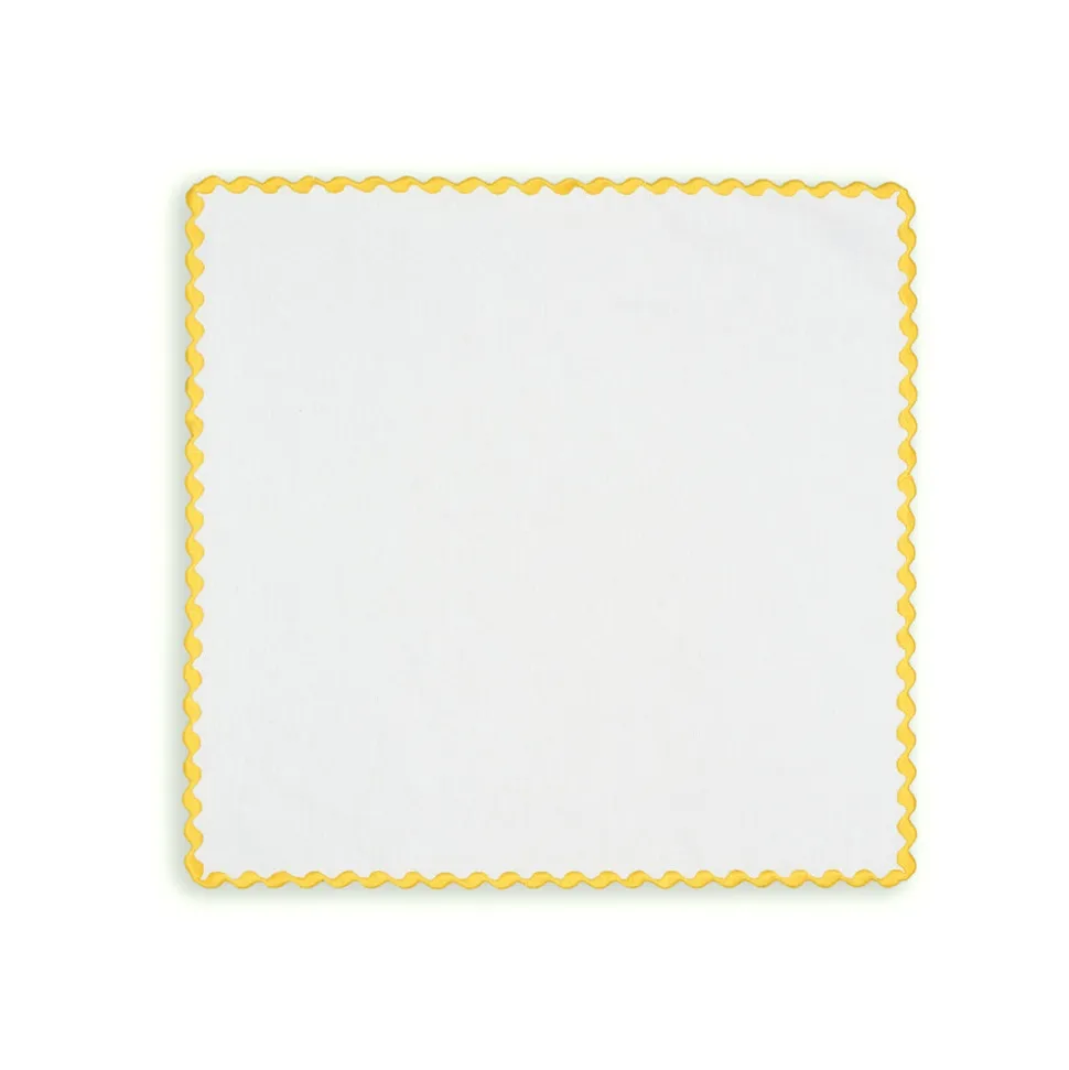 Cora Placemat And Napkin Set In Yellow