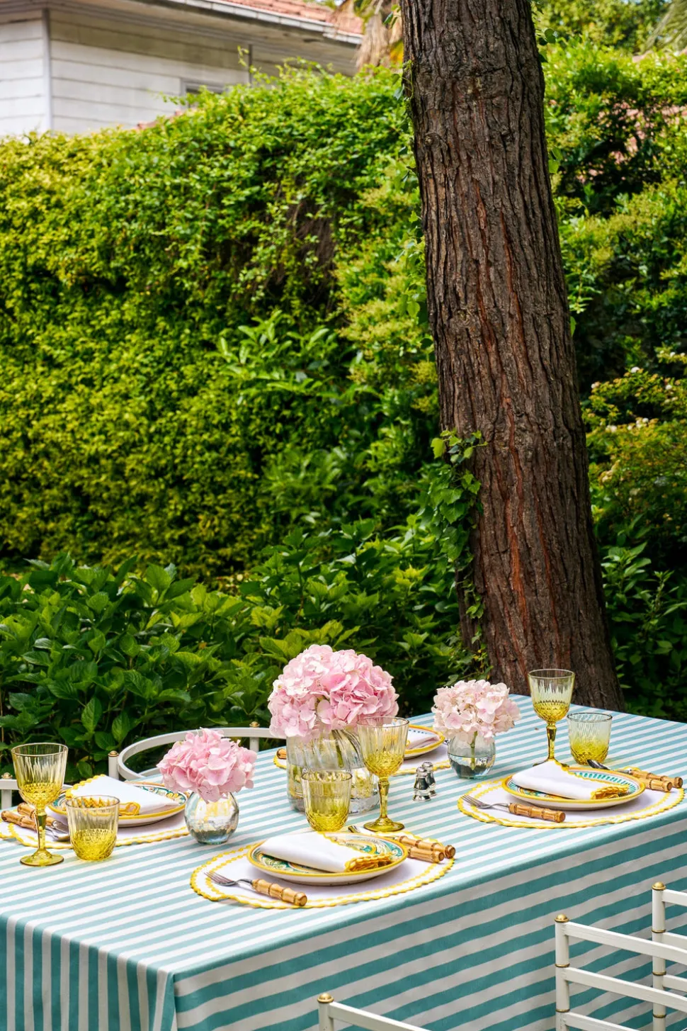 Cora Placemat And Napkin Set In Yellow