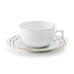 Coral Coffee Cup With Plate