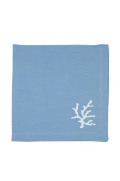 Coral Collection Napkin and Placemat in Mavi, Set of 2
