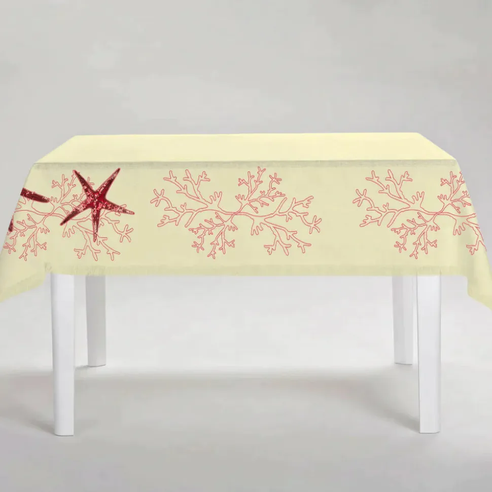 Coral Pink Corallo Tablecloth