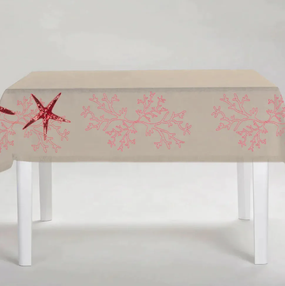 Coral Pink Corallo Tablecloth
