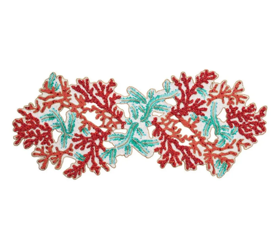 Coral Spray Runner in Coral & Turquoise