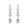 Corisande Earrings in Crystal Pearl