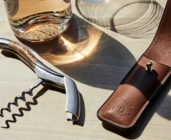 Corkscrew & Case No. 245 in Vintage Black Leather