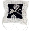 Cosmo Lace Pillow in Navy
