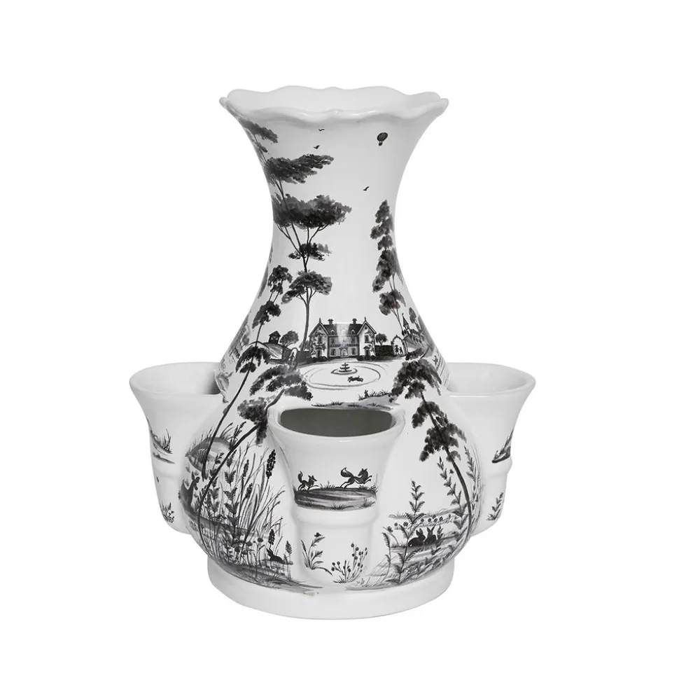 Country Estate 11.5" Tulipiere Vase in Flint Grey