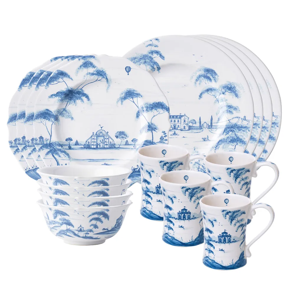 Country Estate Blue 16 pc Set