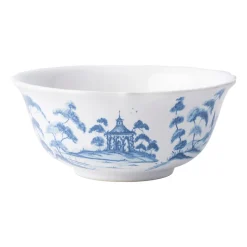 Country Estate Delft Blue Cereal/Ice Cream Bowl Hen House
