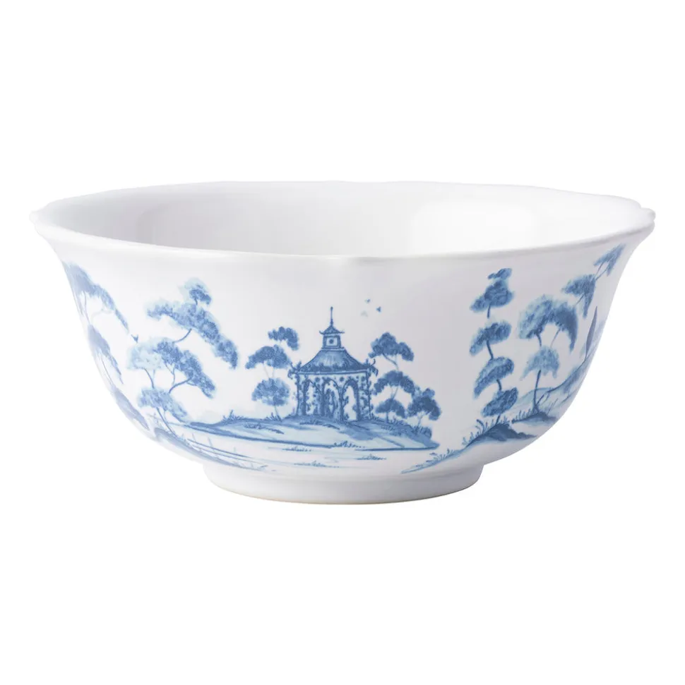 Country Estate Delft Blue Cereal/Ice Cream Bowl Hen House