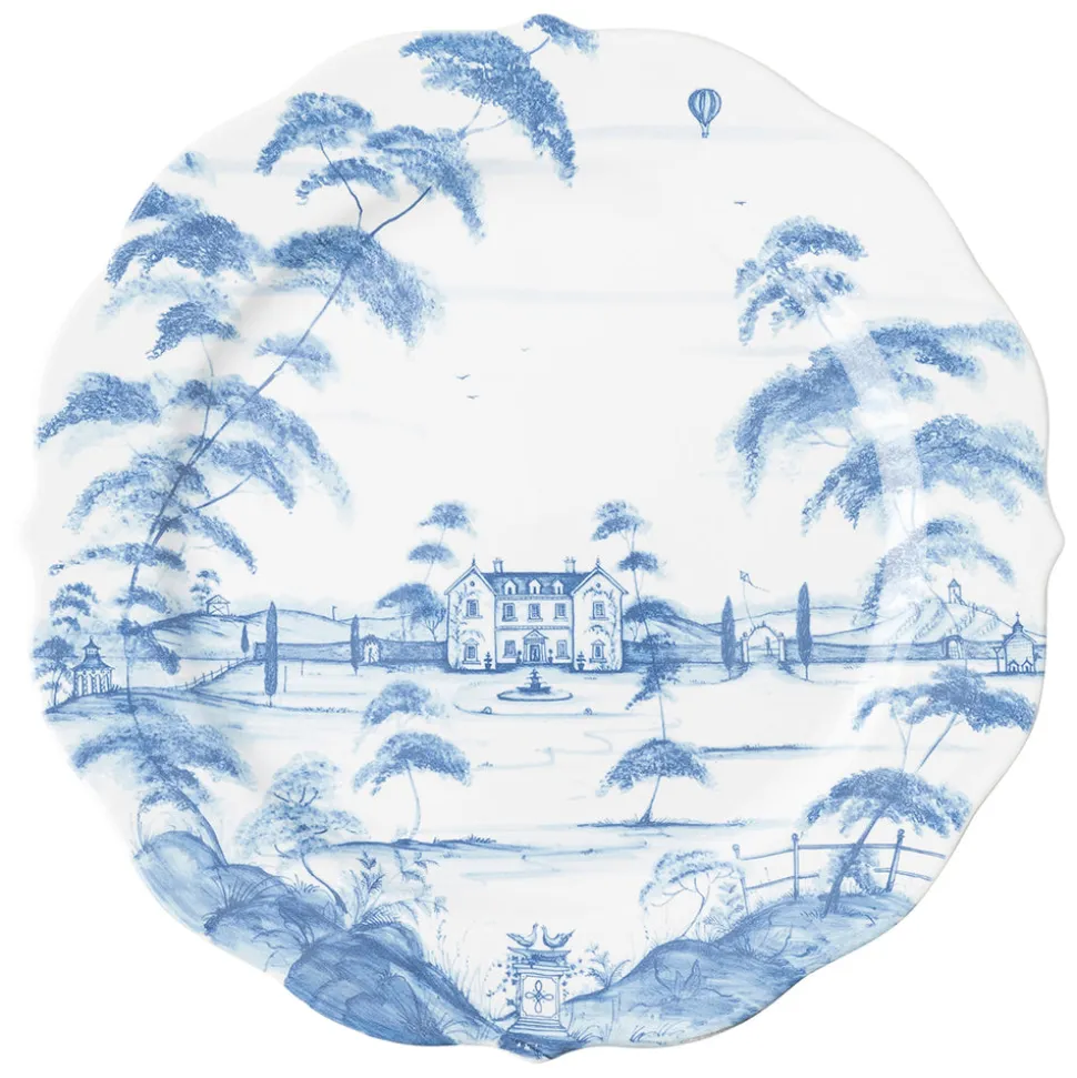 Country Estate Delft Blue Platter/Charger Plate Main House