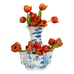 Country Estate Delft Blue Tulipiere Vase