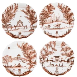 Country Estate Harvest Party Plate Assorted, Set of 4