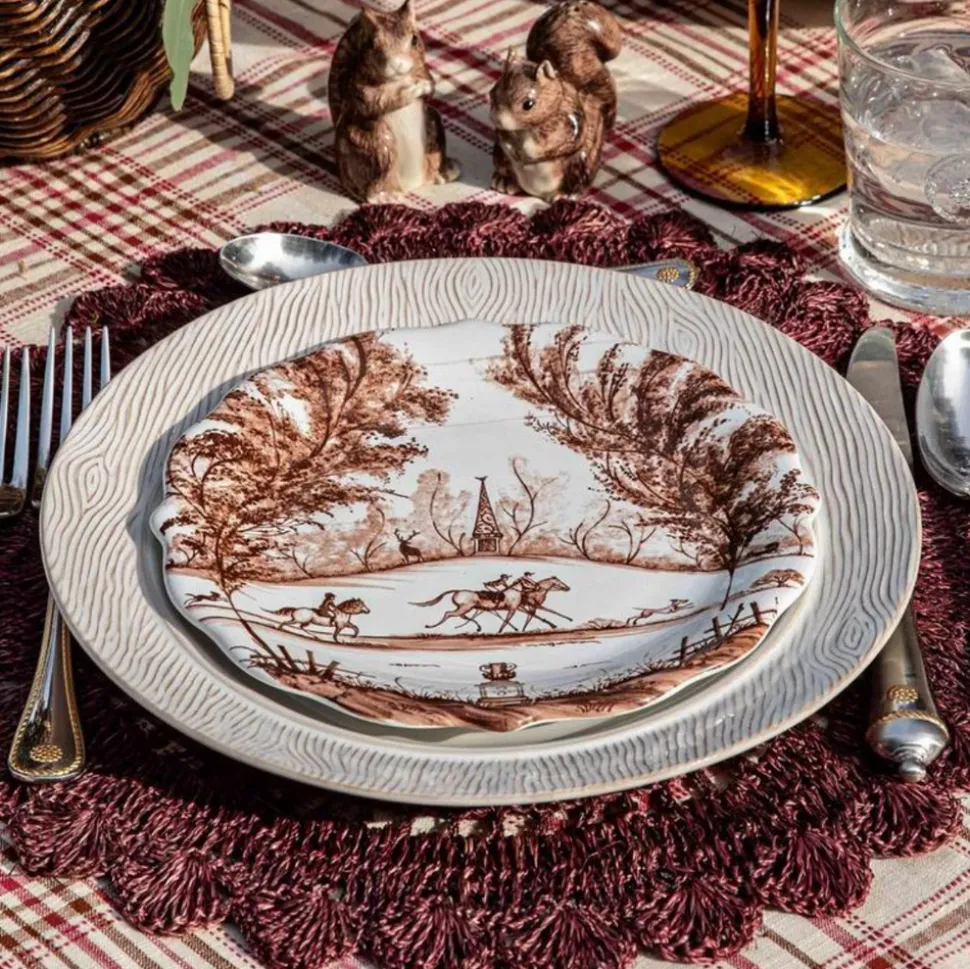 Country Estate Harvest Party Plate Assorted, Set of 4