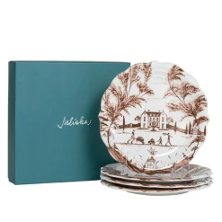 Country Estate Harvest Party Plate Assorted, Set of 4