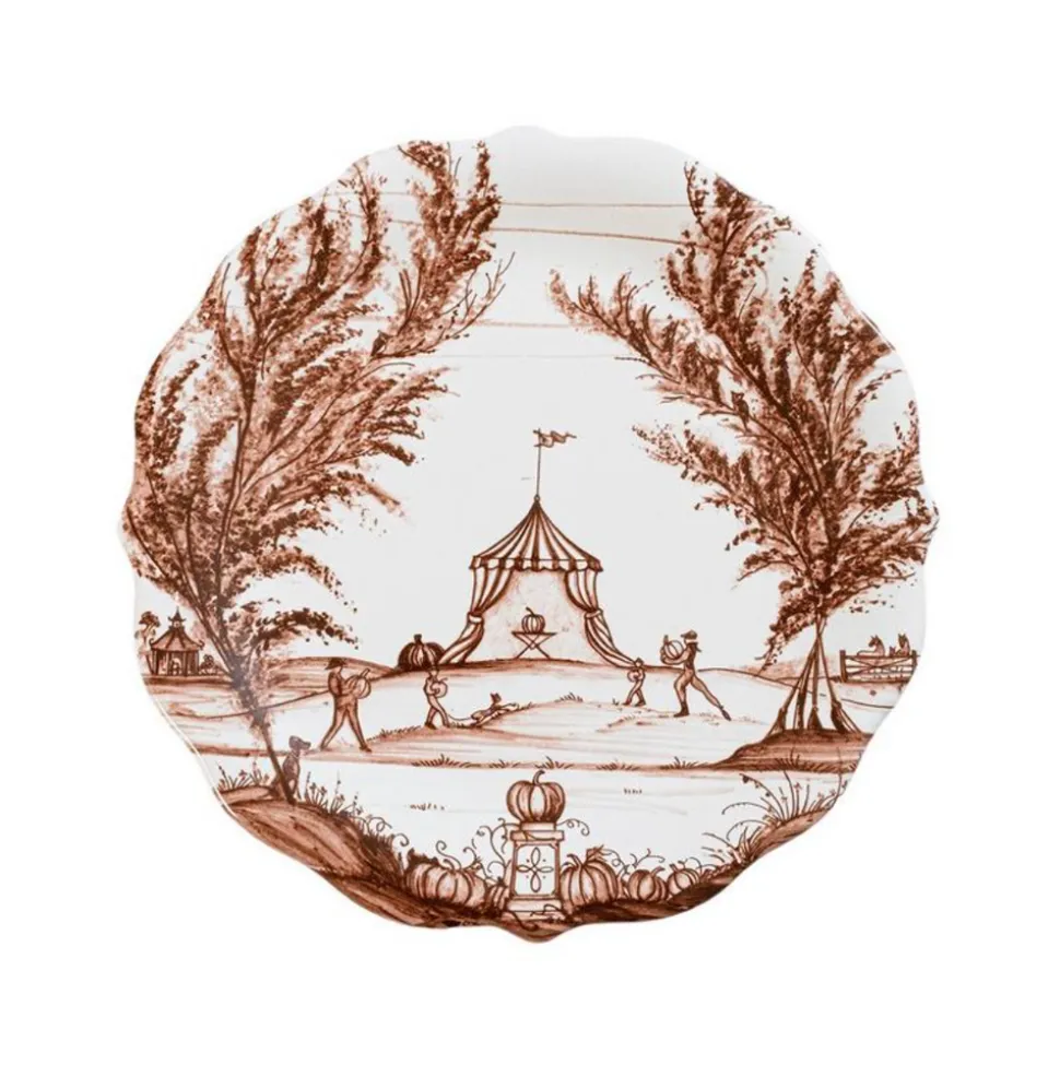 Country Estate Harvest Party Plate Assorted, Set of 4