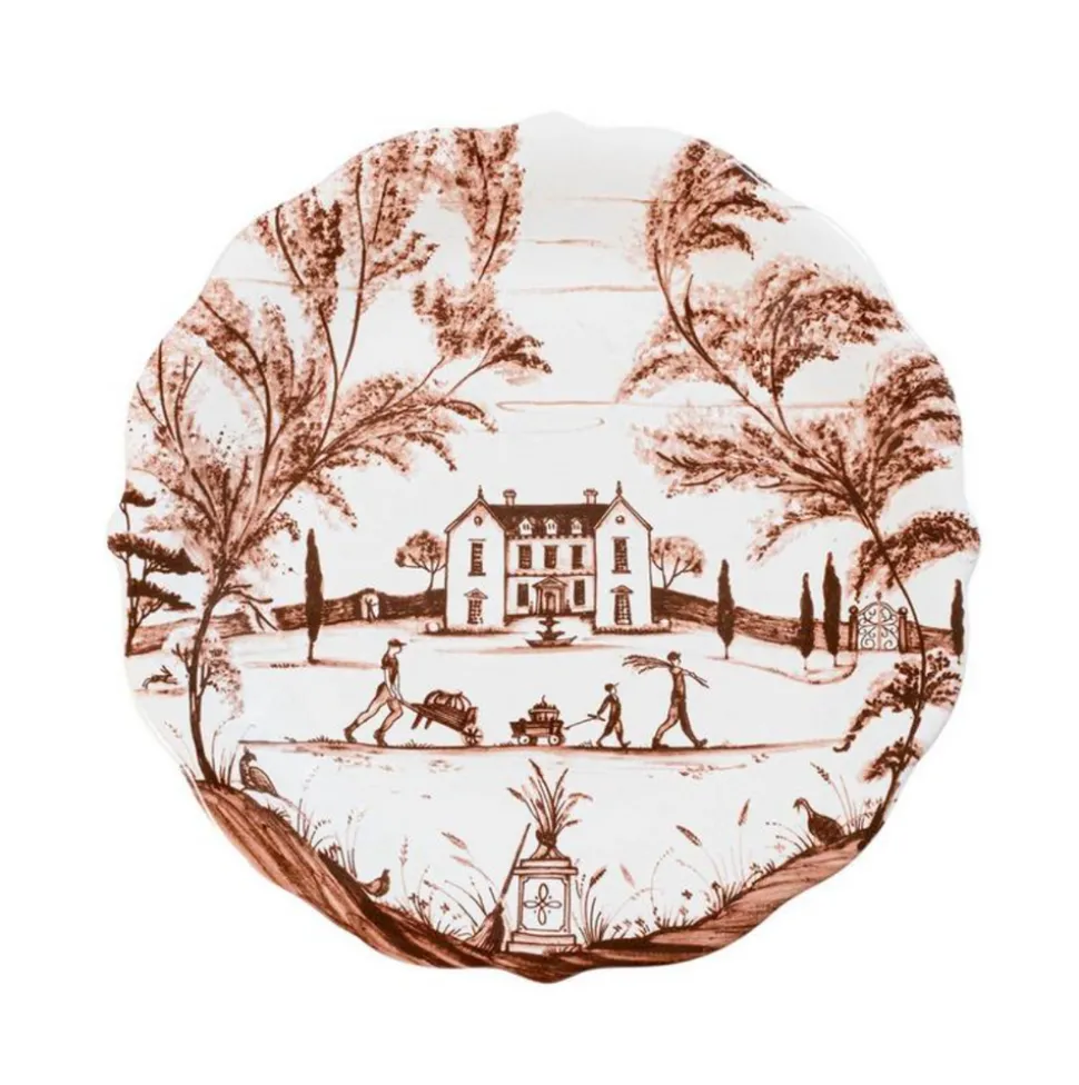Country Estate Harvest Party Plate Assorted, Set of 4