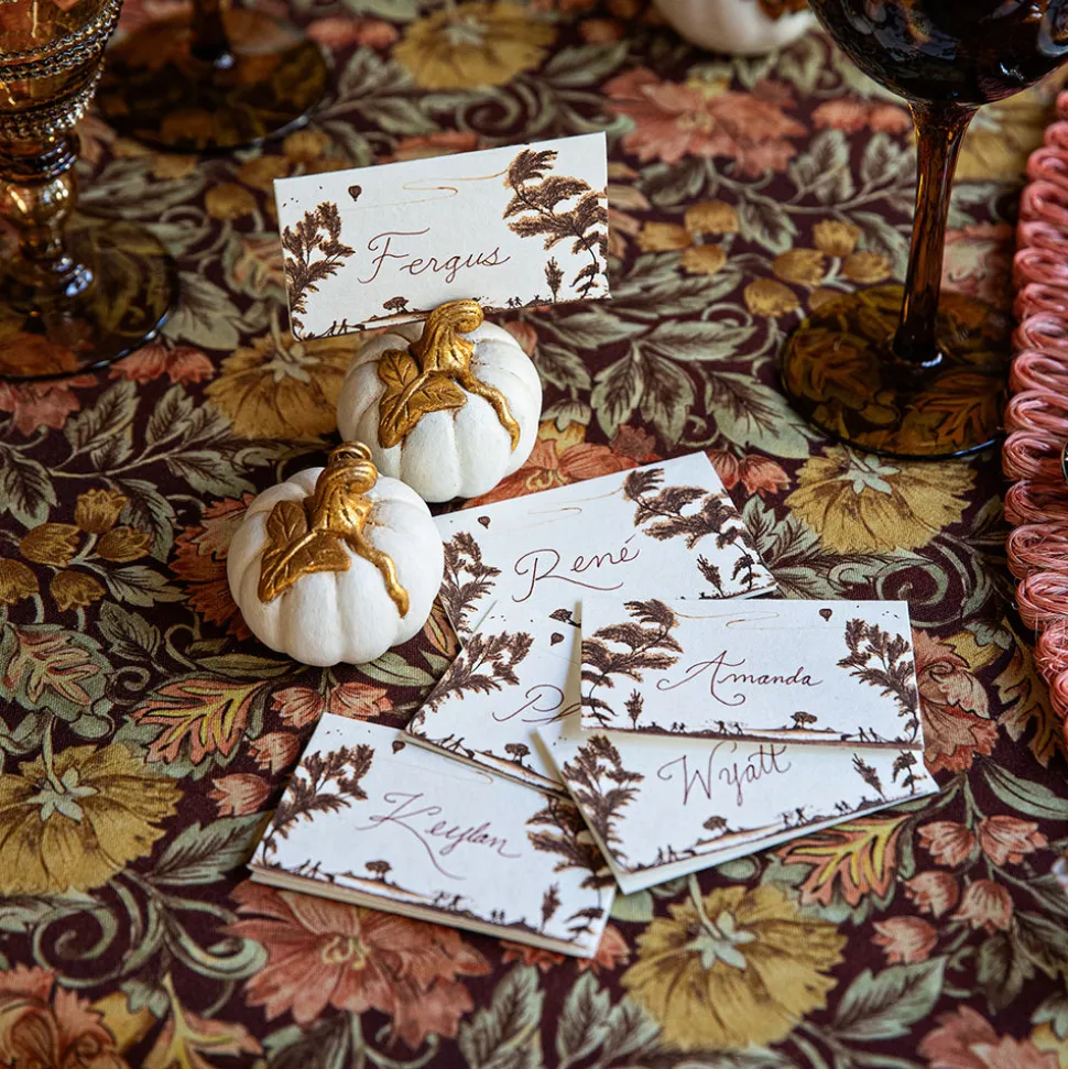 Country Estate Harvest Place Card in Sepia, Set of 12