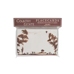 Country Estate Harvest Place Card in Sepia, Set of 12
